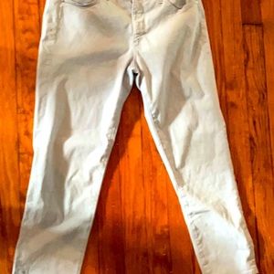 AG prima crop cigarette pale blue jeans